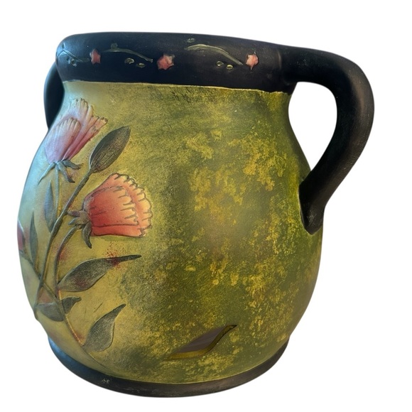 Lang Candles Melting Bean Pot Candle Warmer - "Romance 'n Blooms” - Never Used! - Picture 9 of 15